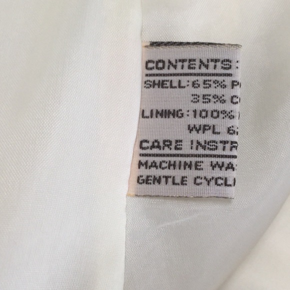 Creamy long lined spring coat by Seaton Hall sz 12 - Picture 7 of 11